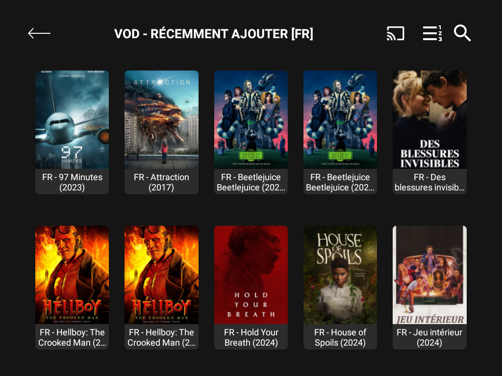 Derniers films VOD