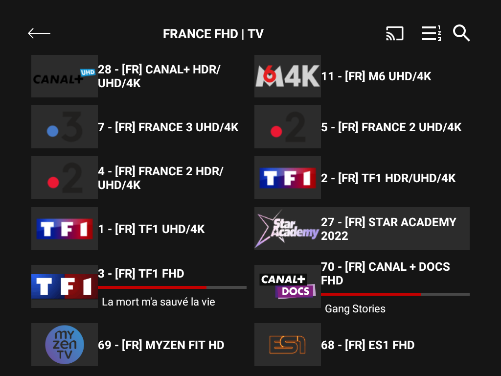 Autres chaînes françaises